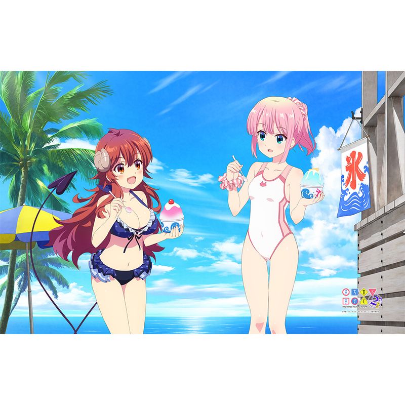 まちカドまぞく 2丁目_描き下ろしタオルケット(吉田優子&千代田桃/海