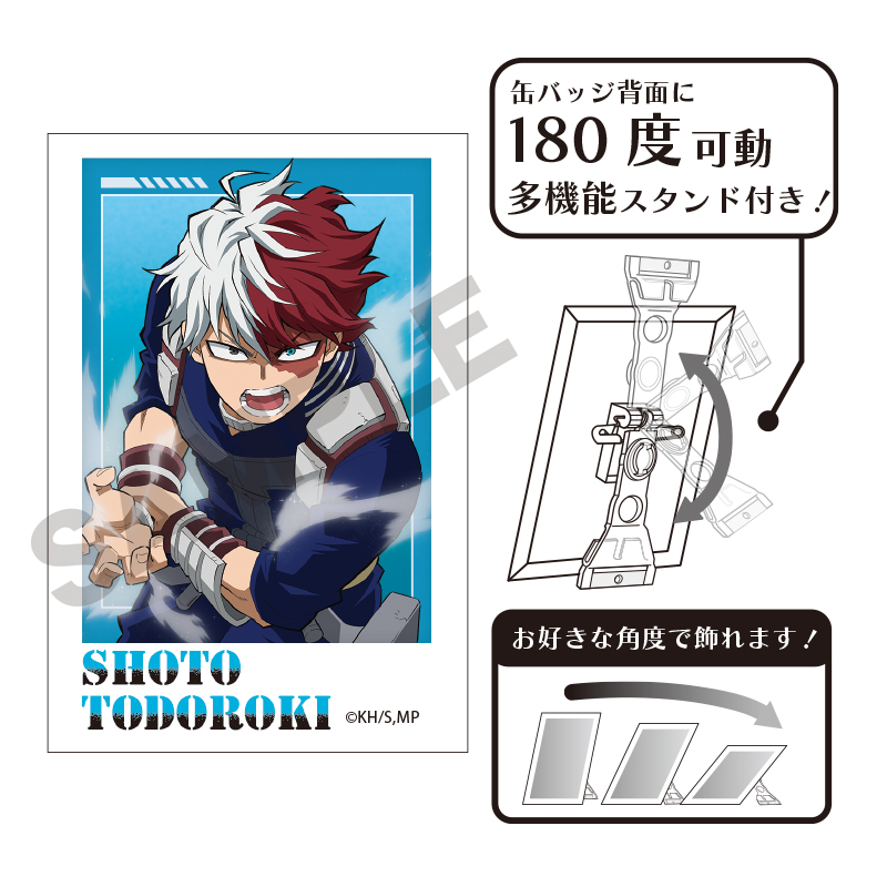 僕のヒーローアカデミア_フォトジェニ缶バッジ　轟焦凍_6th