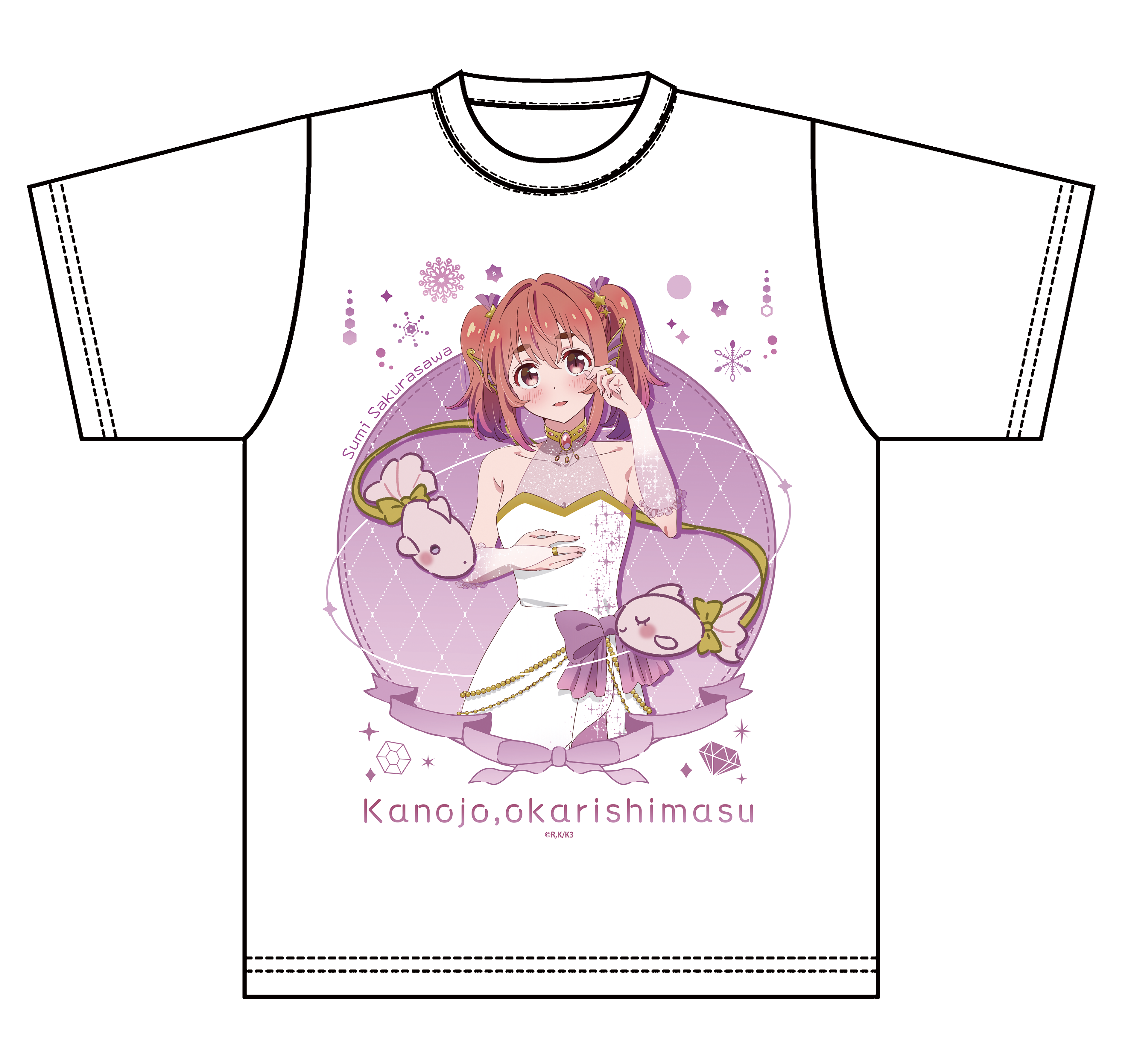 彼女、お借りします_描き下ろしグラフィックTシャツ 星座ver.【桜沢墨】