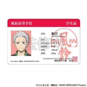 WIND BREAKER_Student ID-style card by Ichi Umemiya