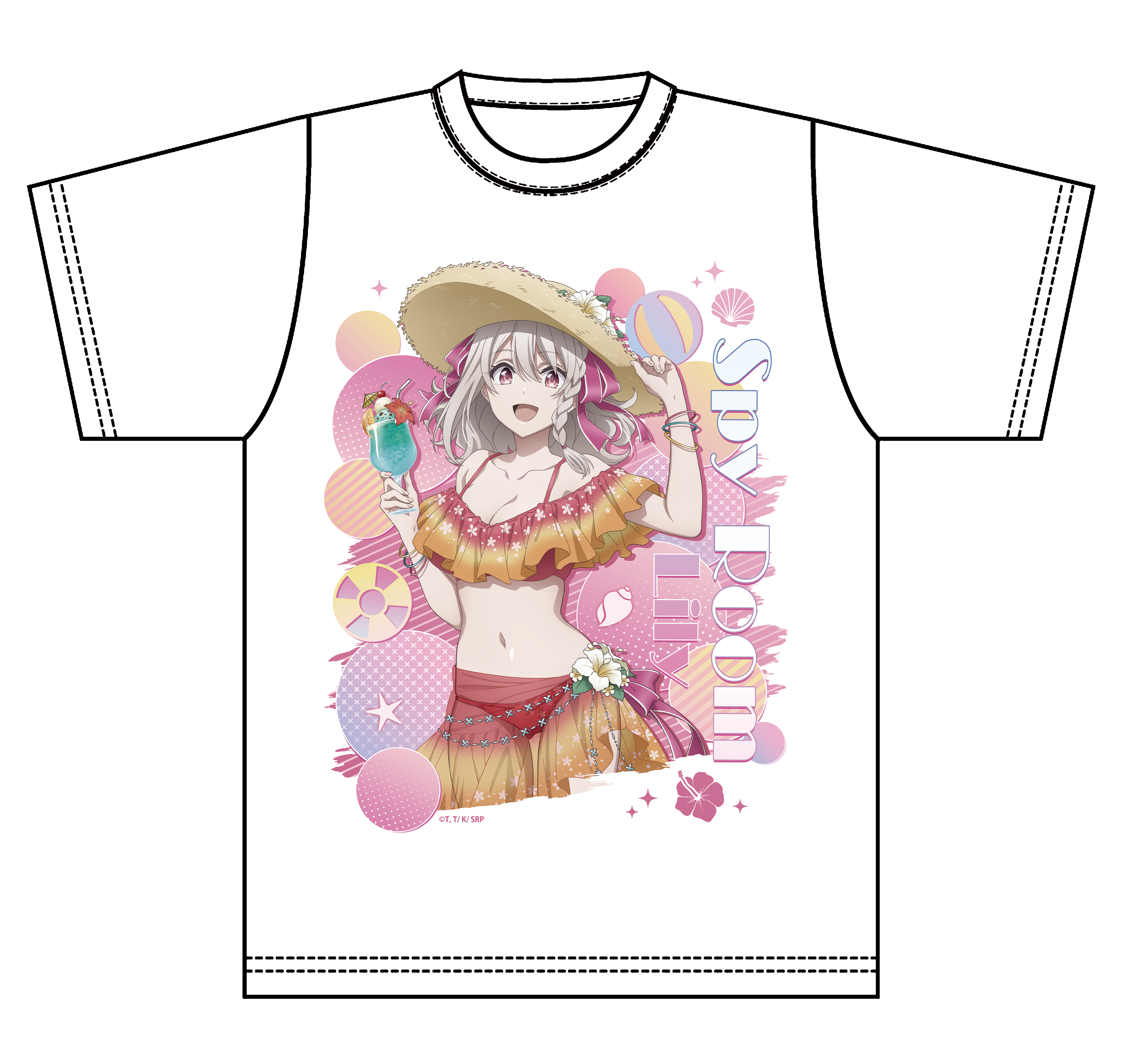 スパイ教室_描き下ろしグラフィックTシャツ 水着ver.【リリィ】