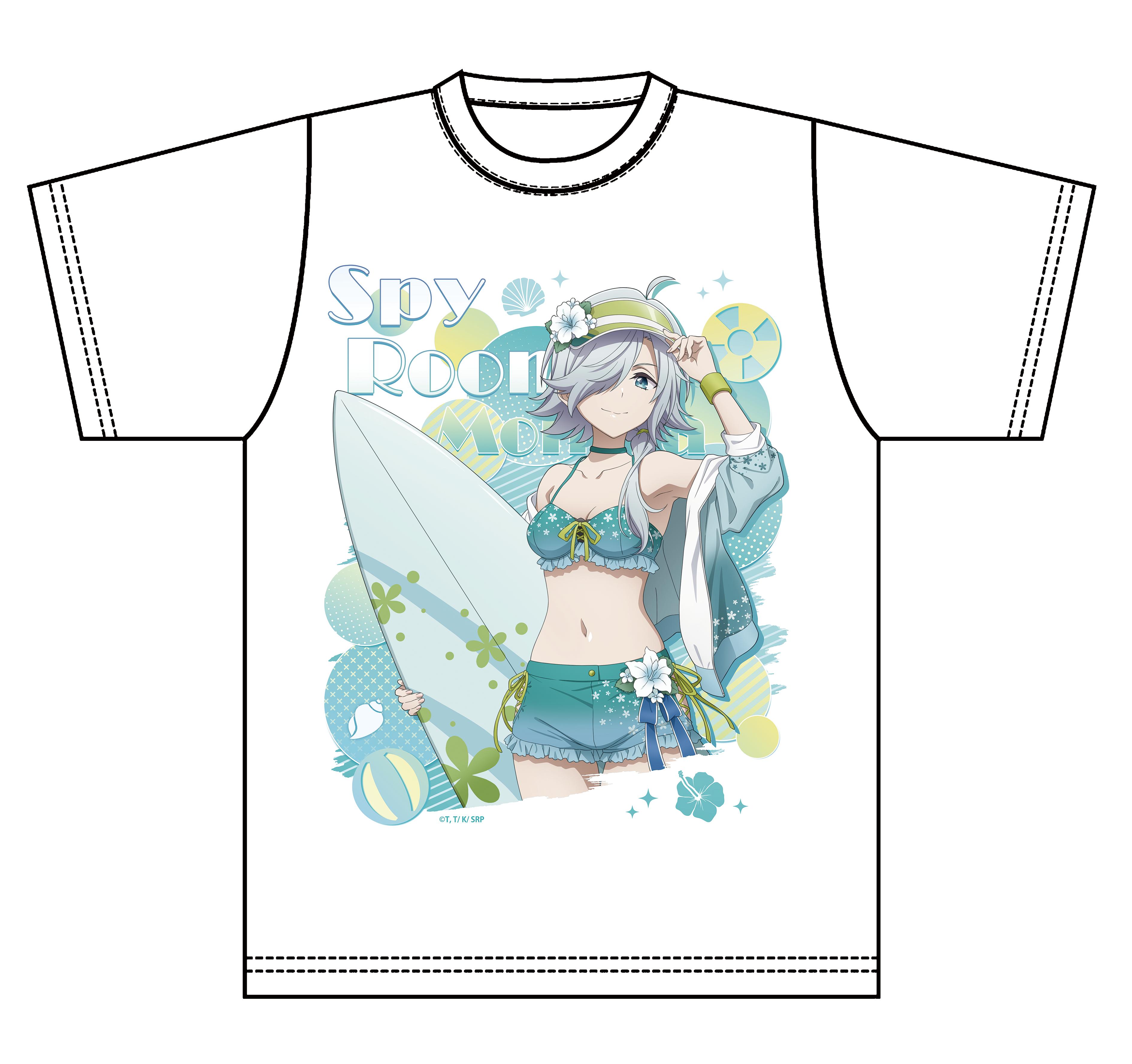 スパイ教室_描き下ろしグラフィックTシャツ 水着ver.【モニカ】