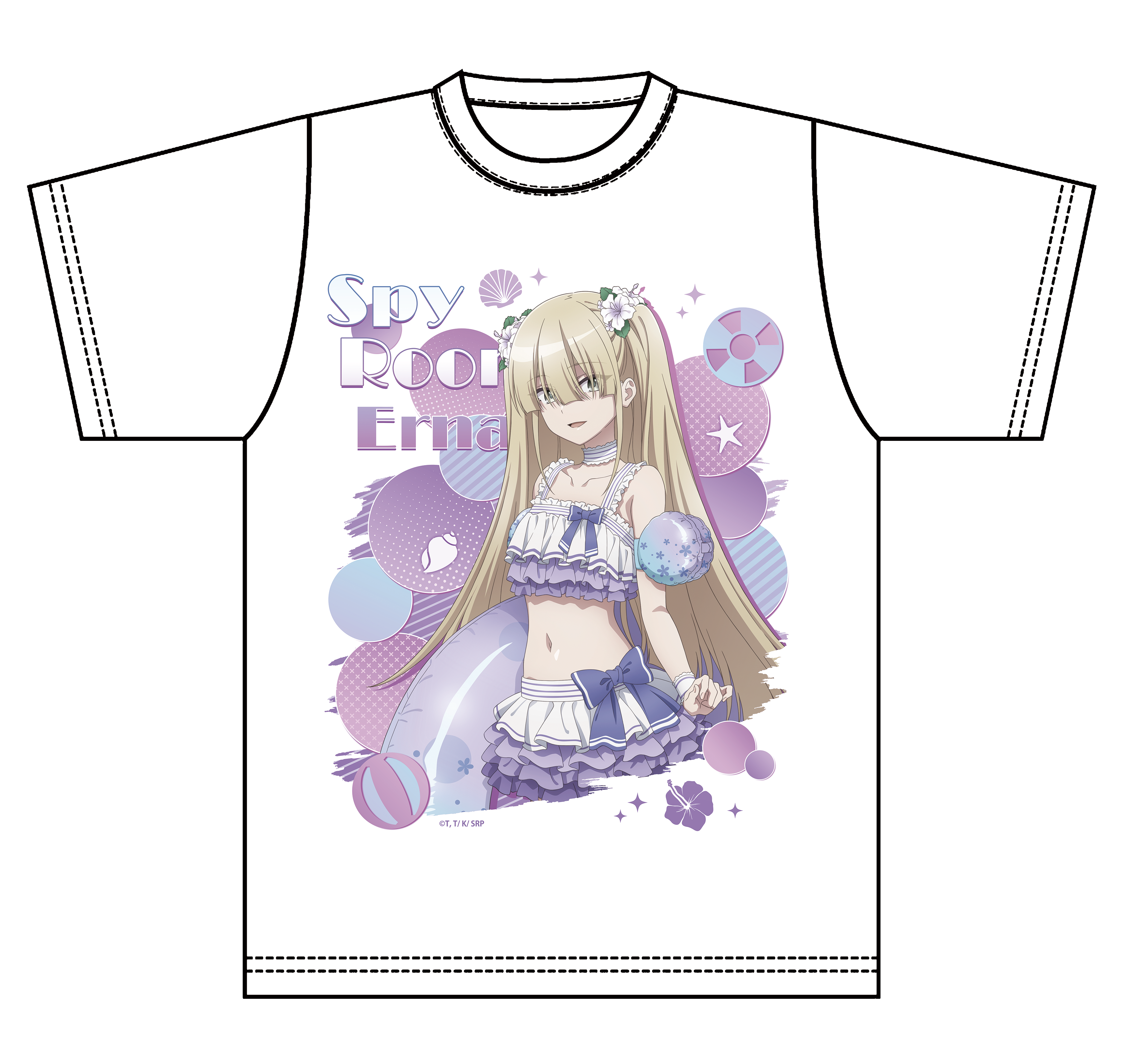 スパイ教室_描き下ろしグラフィックTシャツ 水着ver.【エルナ】