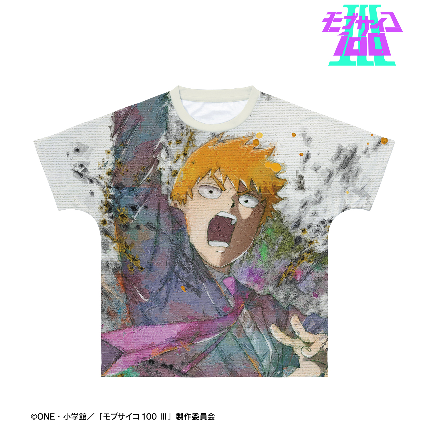 モブサイコ100 ?_(サイズ/S)_霊幻新隆 grunge CANVAS フルグラフィックTシャツユニセックス
