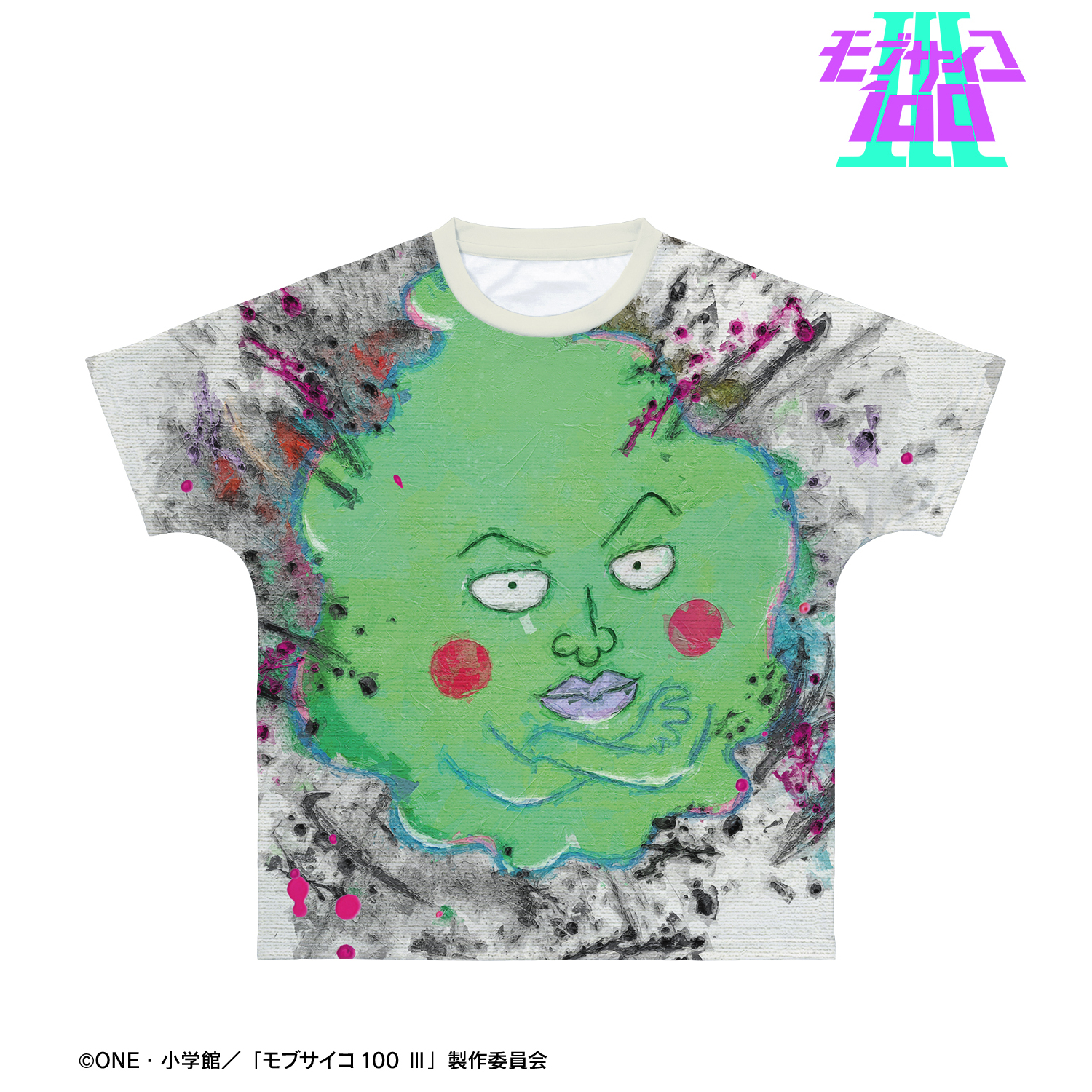 モブサイコ100 Ⅲ_(サイズ/XXS)_エクボ grunge CANVAS フルグラフィックTシャツユニセックス