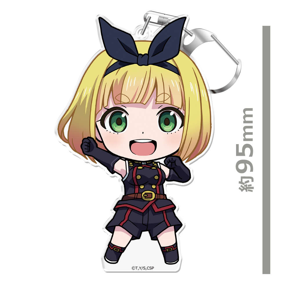 ジャンプラ365 アクリルキーホルダー　魔都精兵のスレイブ駿河朱々 魔都精兵のスレイブ_ぷにこれ！キーホルダー(スタンド付) 駿河 朱々