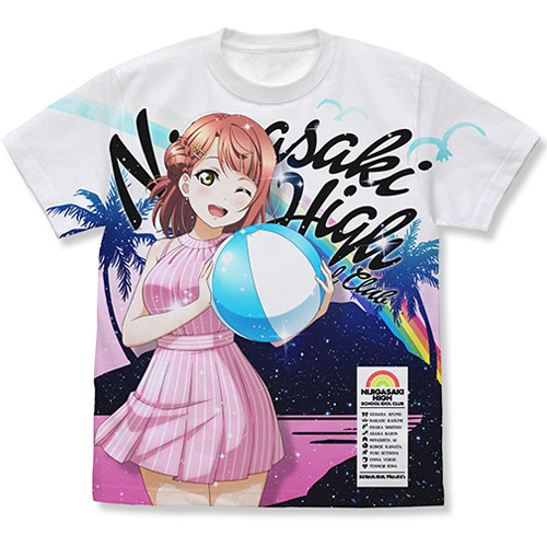 ラブライブ！虹ヶ咲学園スクールアイドル同好会_M_上原歩夢 フルグラフィックTシャツ 水着Ver./WHITE