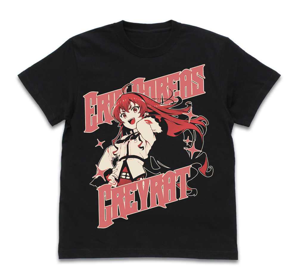 無職転生 ?異世界行ったら本気だす?_S_エリス・ボレアス・グレイラット Tシャツ/BLACK