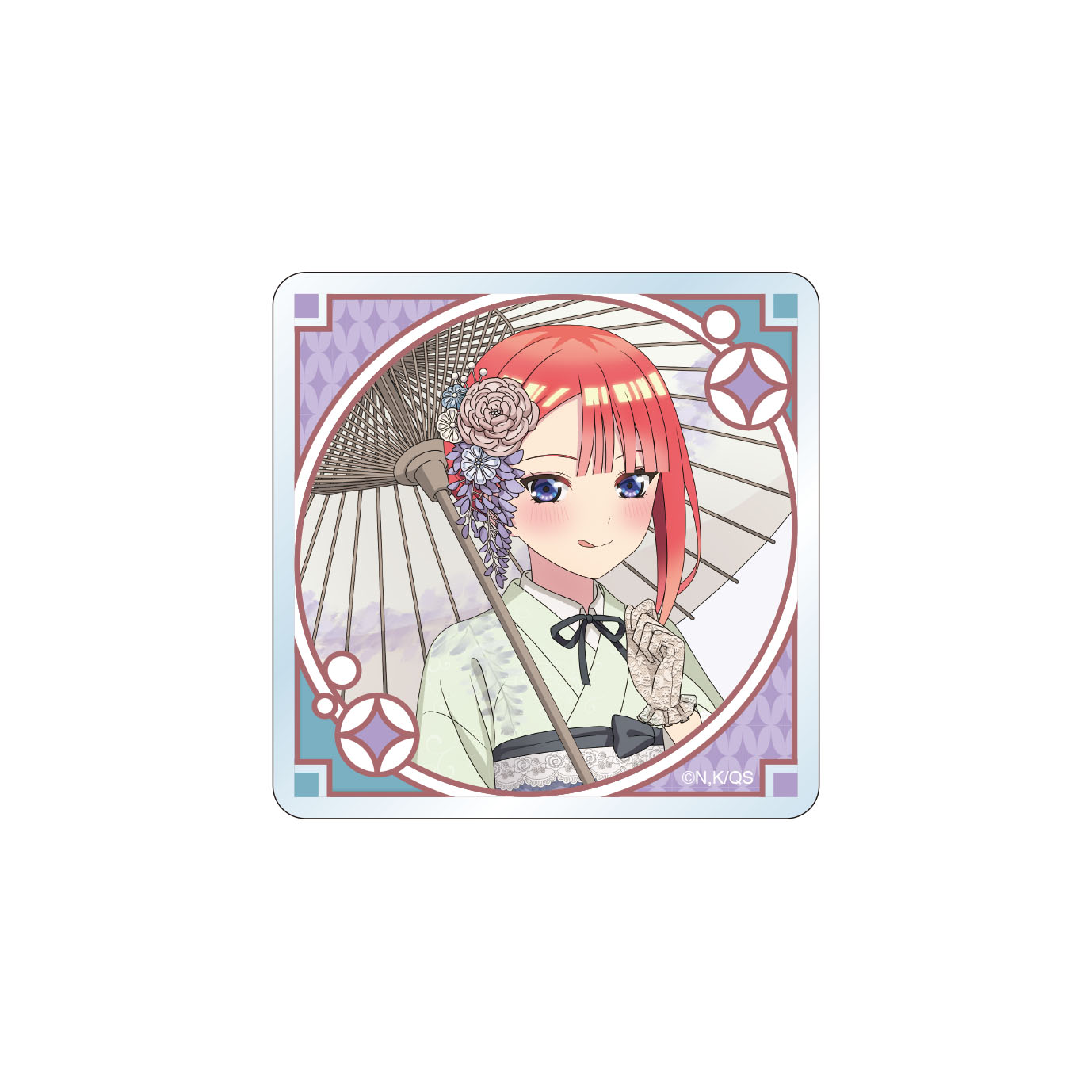 五等分の花嫁∽_レトロモダン アクリルステッカー　中野二乃