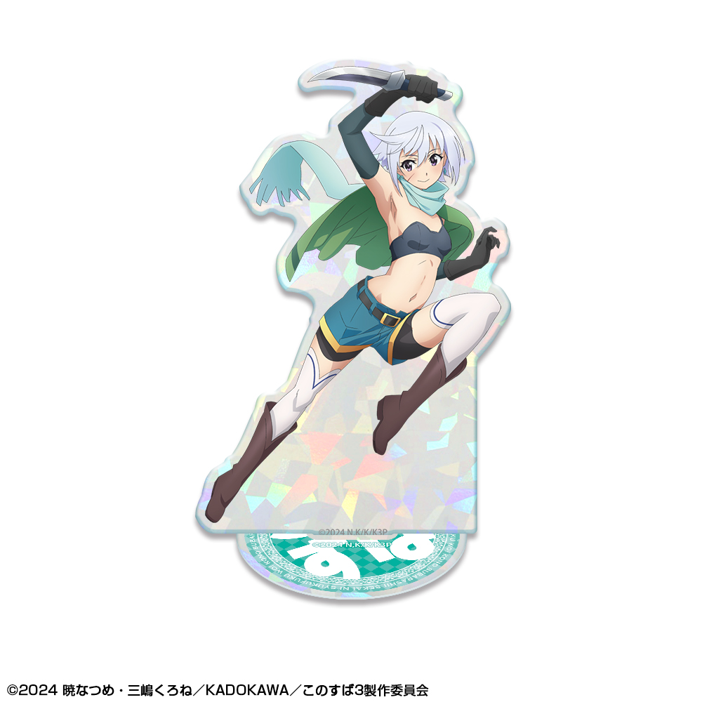 売れ筋がひクリスマスプレゼント！ この素晴らしい世界に祝福を！3_ホログラムアクリルスタンド アクリルスタンド