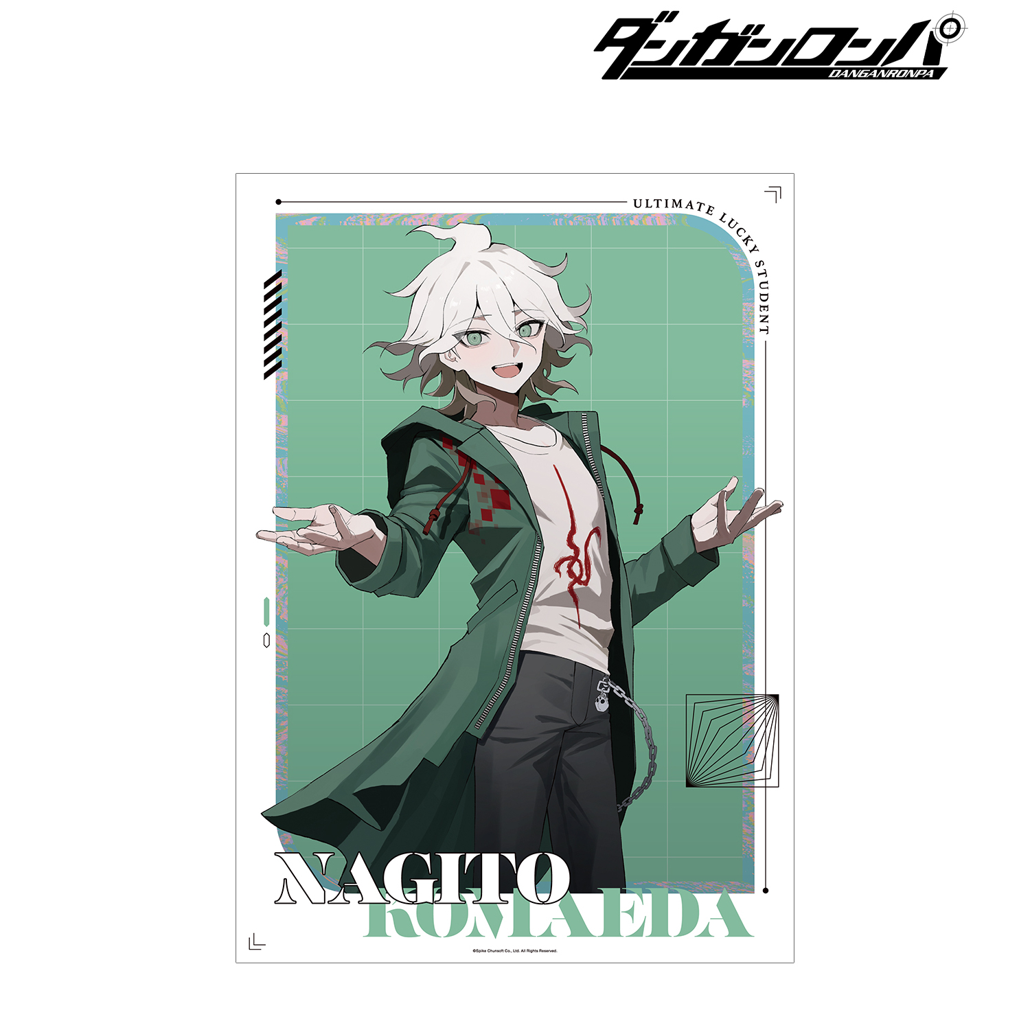 ダンガンロンパシリーズ_描き起こし 狛枝凪斗 Art by さくしゃ2 A3マット加工ポスター