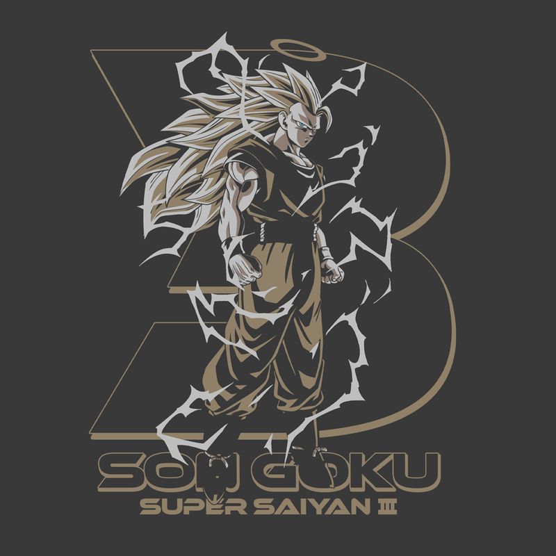ドラゴンボールZ_XL_超サイヤ人3 孫悟空 Tシャツ/SUMI