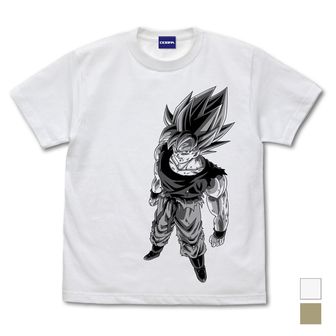 ドラゴンボールZ_L_超サイヤ人 孫悟空 Tシャツ/WHITE