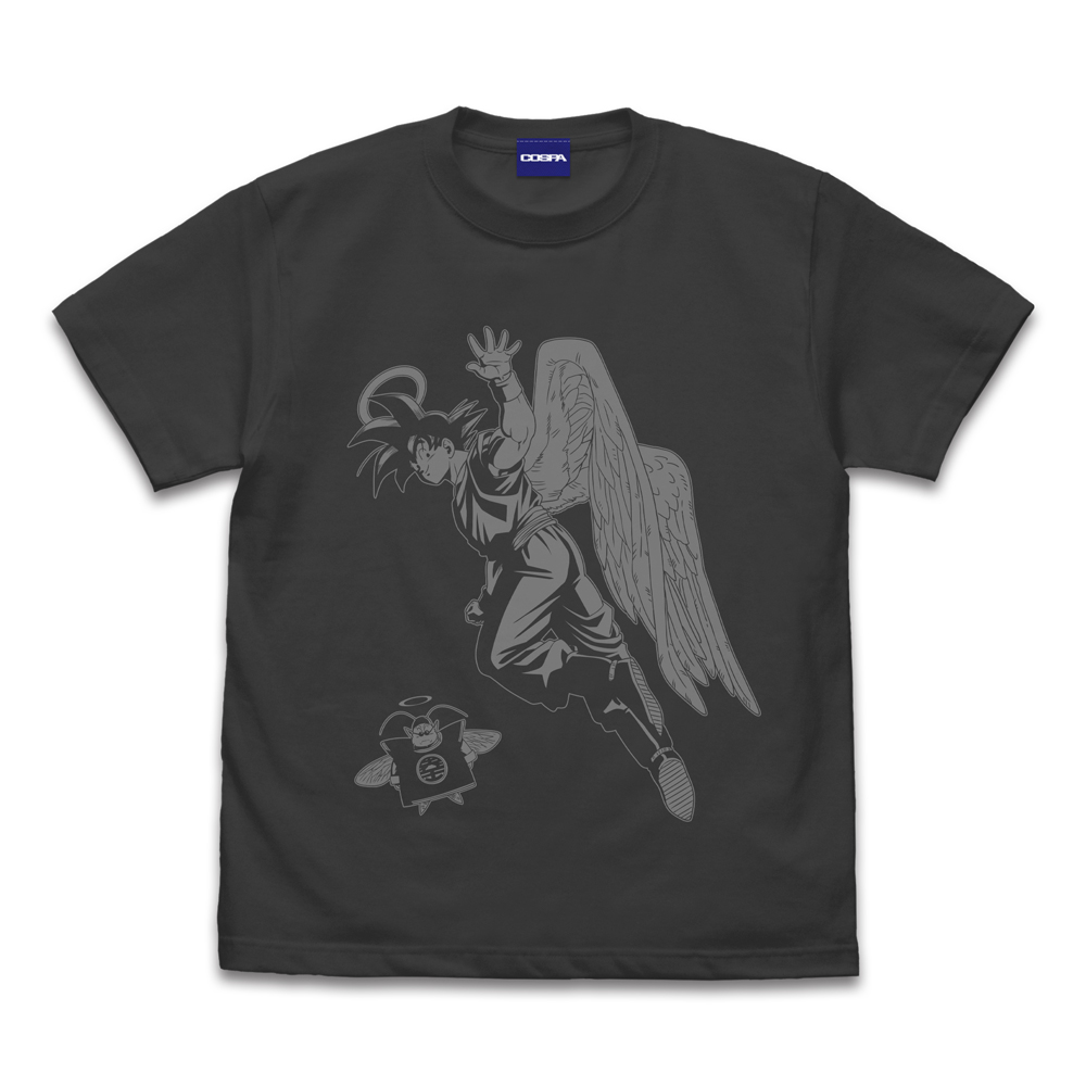 ドラゴンボールZ_M_孫悟空(天使)と界王 Tシャツ/SUMI-