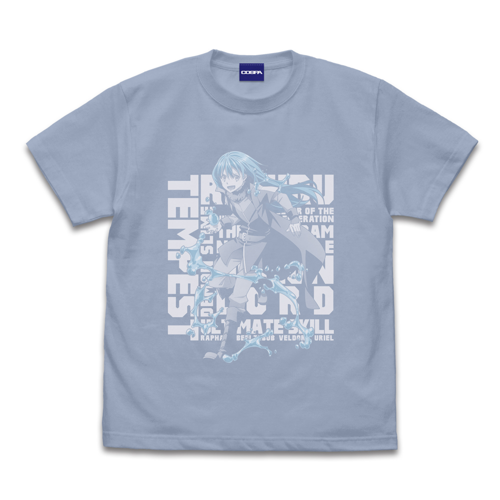 転生したらスライムだった件_L_リムル=テンペスト スクエア Tシャツ/ACID BLUE