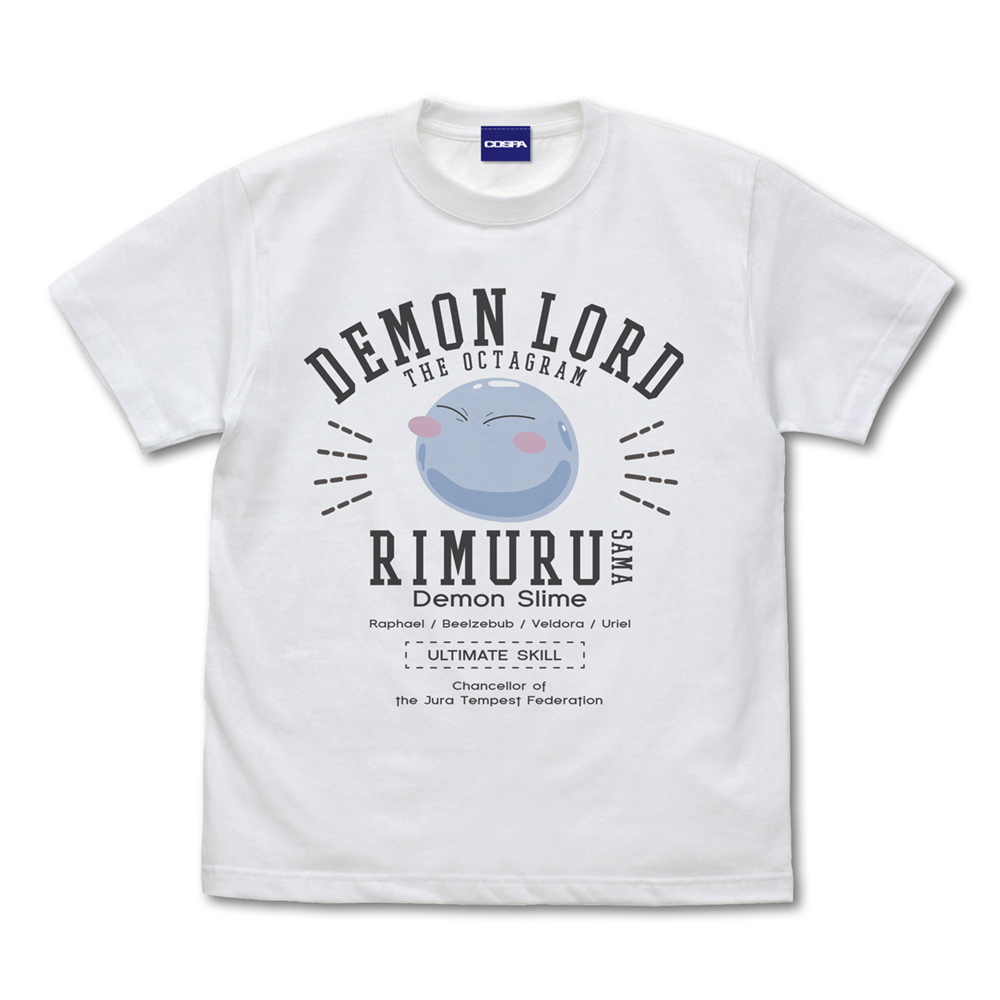 転生したらスライムだった件_XL_リムル様カレッジ Tシャツ/WHITE