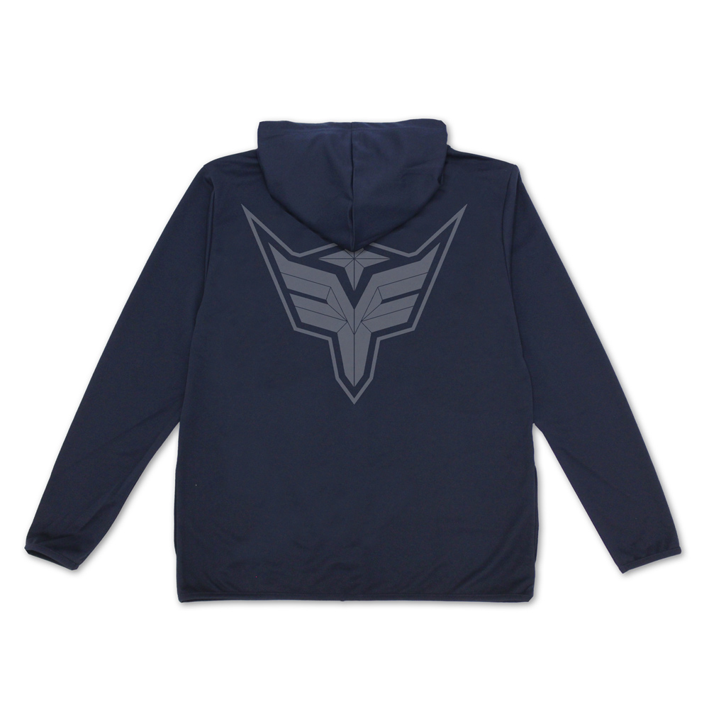 勇気爆発バーンブレイバーン_M_ブレイバーンロゴ 薄手ドライパーカー/NAVY-