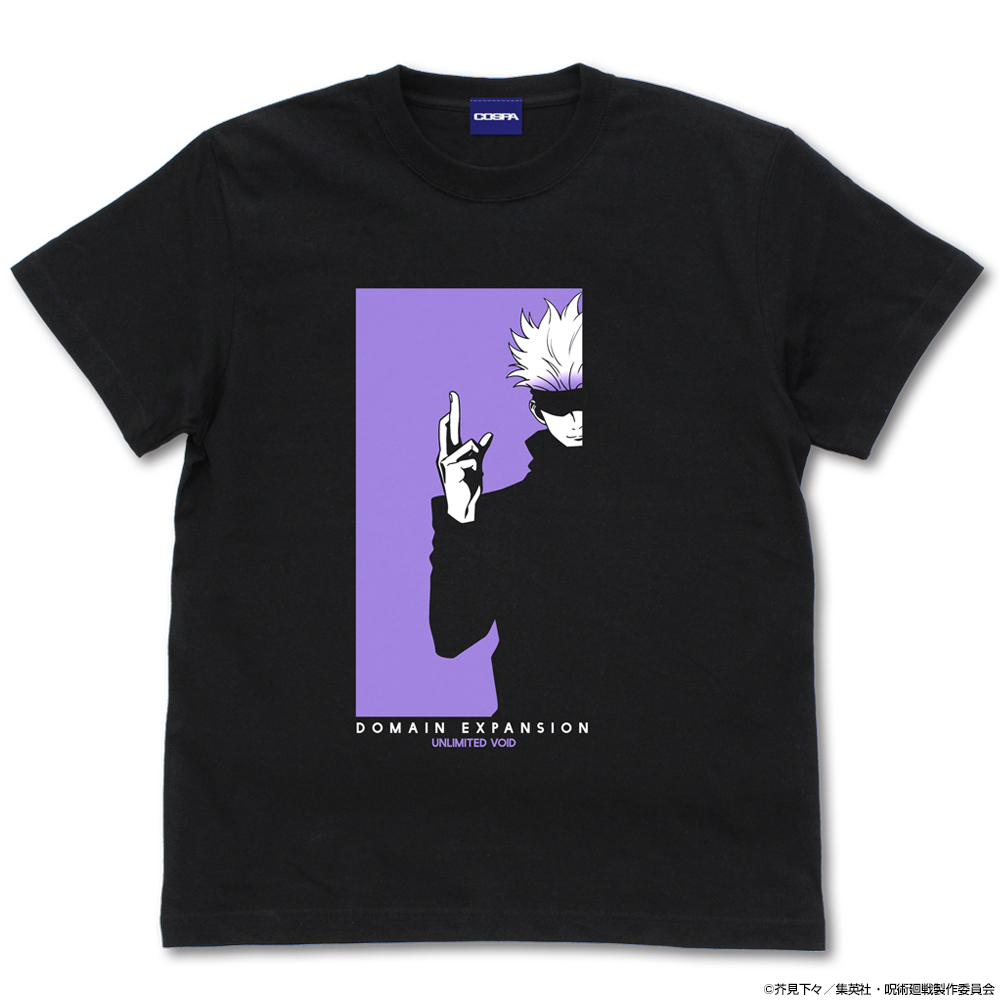 呪術廻戦_M_五条 悟 Tシャツ/BLACK