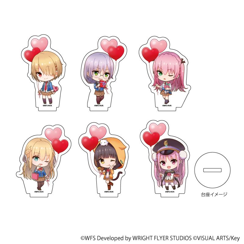 ヘブンバーンズレッド　バレンタイン　ver. アクリルキーホルダー　全6種類 ヘブバン」バレンタインモチーフの新商品が2月3日より販売！モバイル