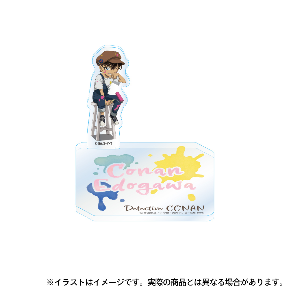 名探偵コナン_キャラ付きアクリルコースター 江戸川コナン(アート)【colleize限定先行販売】