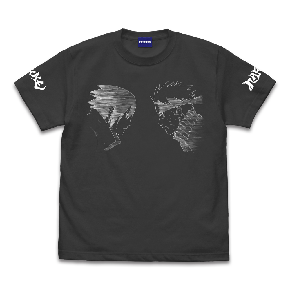 NARUTO-ナルト- 疾風伝_XLサイズ_ナルト&サスケ Tシャツ/SUMI-