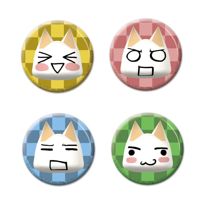 新品　未開封　どこでもいっしょ　トロ　ティン　バッジ　ピンズ　缶バッジ どこでもいっしょ_トロ フェイス 缶バッジ4個セット