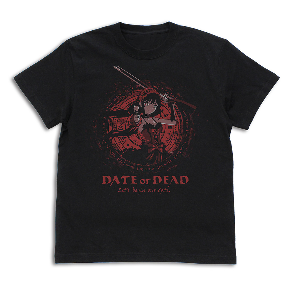 デート・ア・ライブ?_Mサイズ_識別名〈ナイトメア〉時崎狂三 Tシャツ/BLACK-