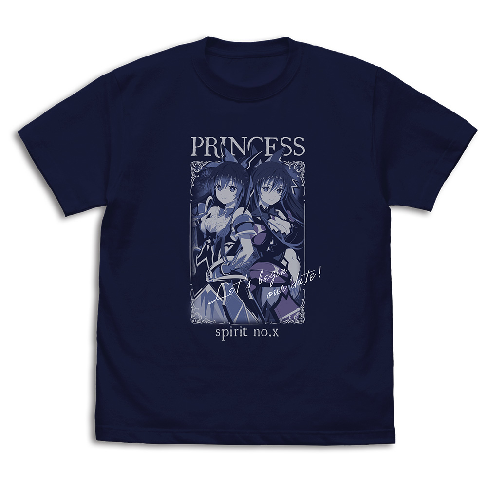 デート・ア・ライブⅤ_XLサイズ_識別名〈プリンセス〉夜刀神十香 Tシャツ/NAVY-