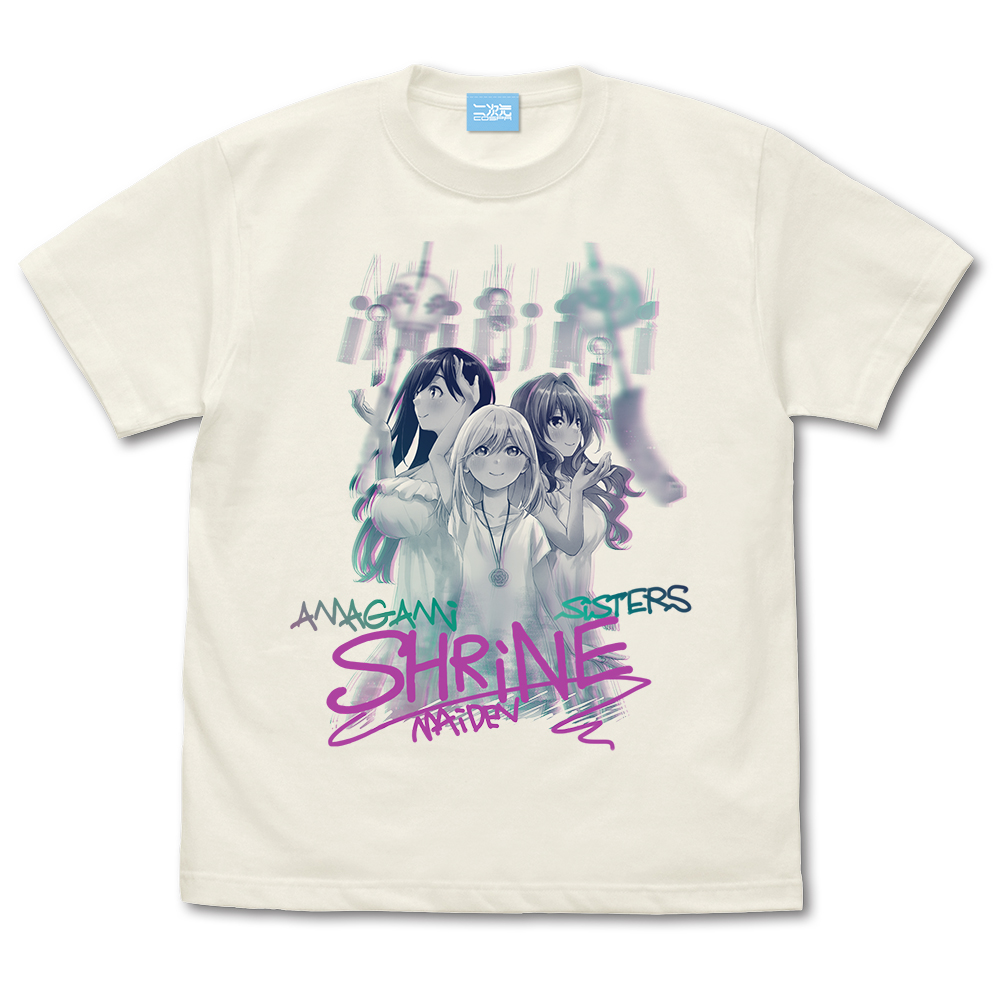 甘神さんちの縁結び_Sサイズ_甘神三姉妹 Tシャツ/VANILLA WHITE-