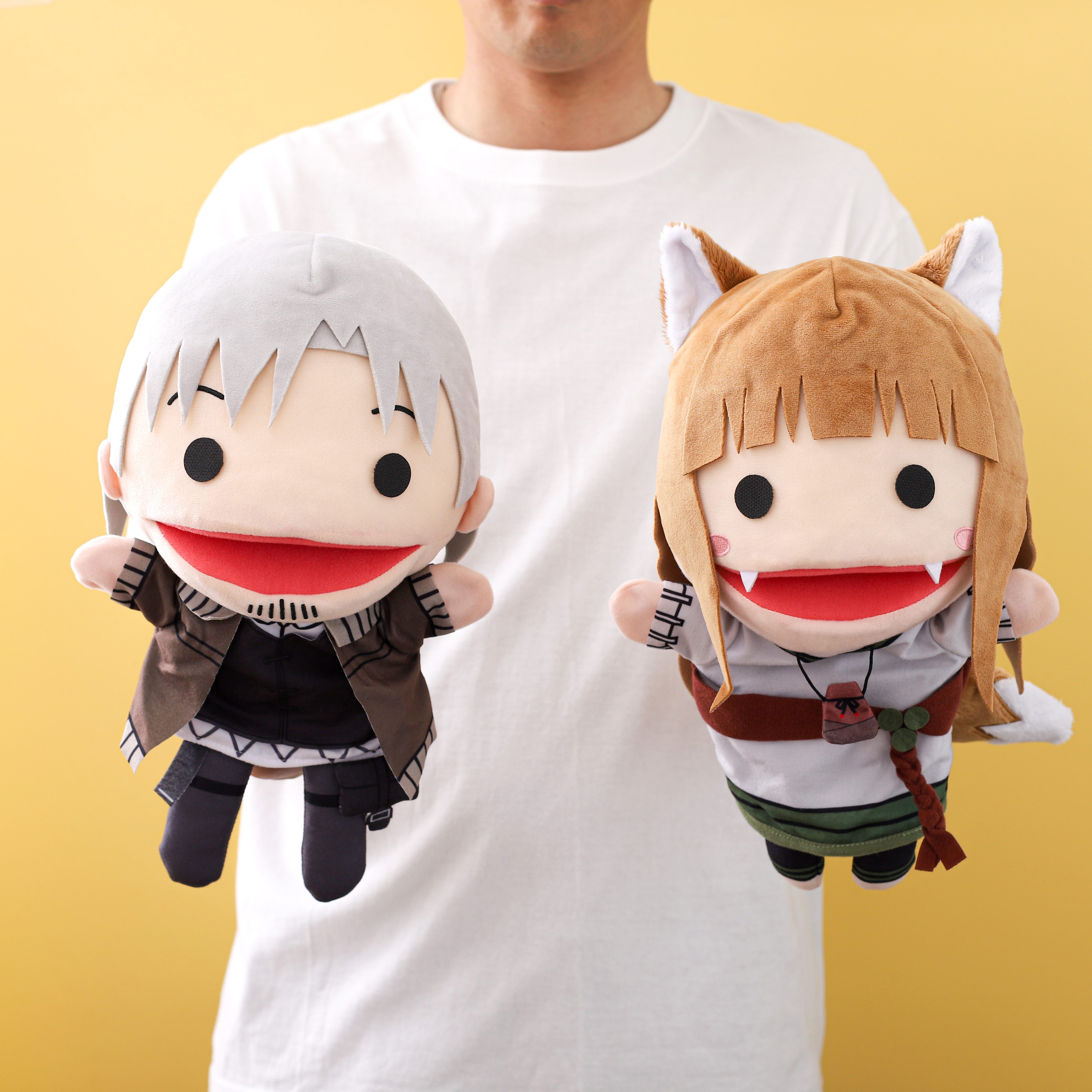 狼と香辛料　パペット　ぬいぐるみ　ホロ&ロレンス 狼と香辛料_ハンドパペットセット | 公式グッズ・公式ライセンス