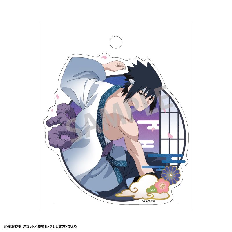 NARUTO_ダイカットステッカー_うちはサスケ_舞踊 | NARUTO公式グッズ