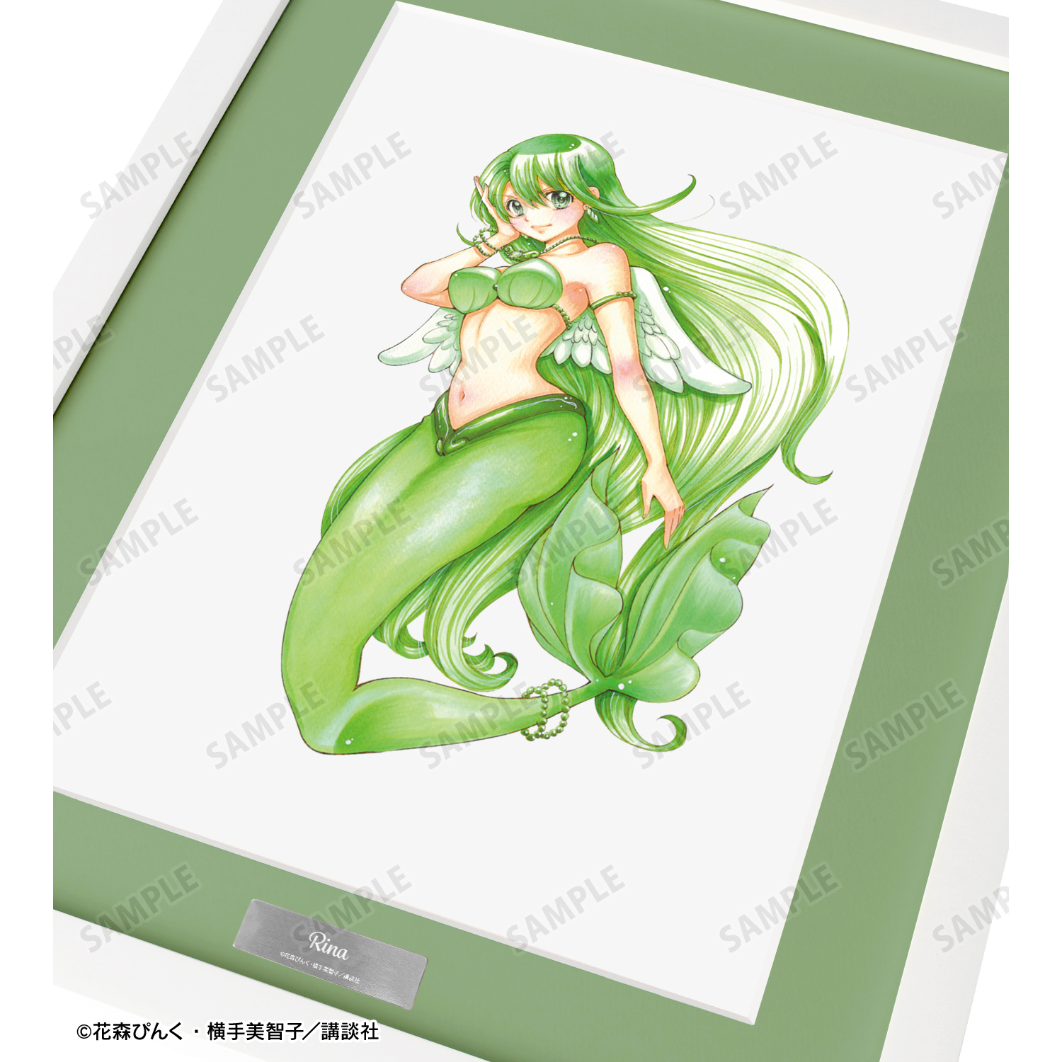 ぴちぴちピッチ　キャラファイングラフ　羽を纏ったマーメイド　洞院リナ ぴちぴちピッチ_花森ぴんく先生 描き下ろし 洞院 リナ 羽を纏った