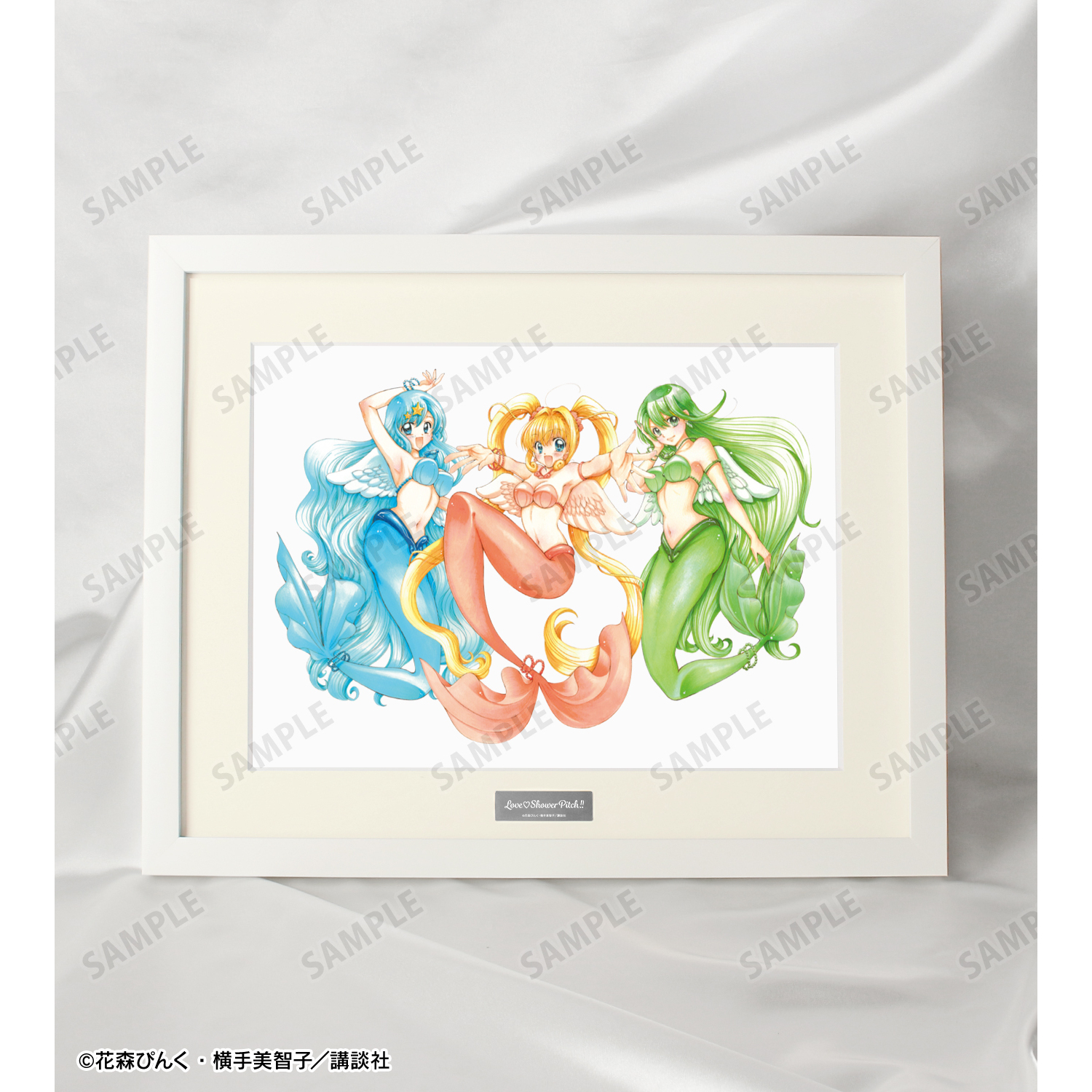 ぴちぴちピッチ_花森ぴんく先生 描き下ろし 集合 羽を纏ったマーメイド