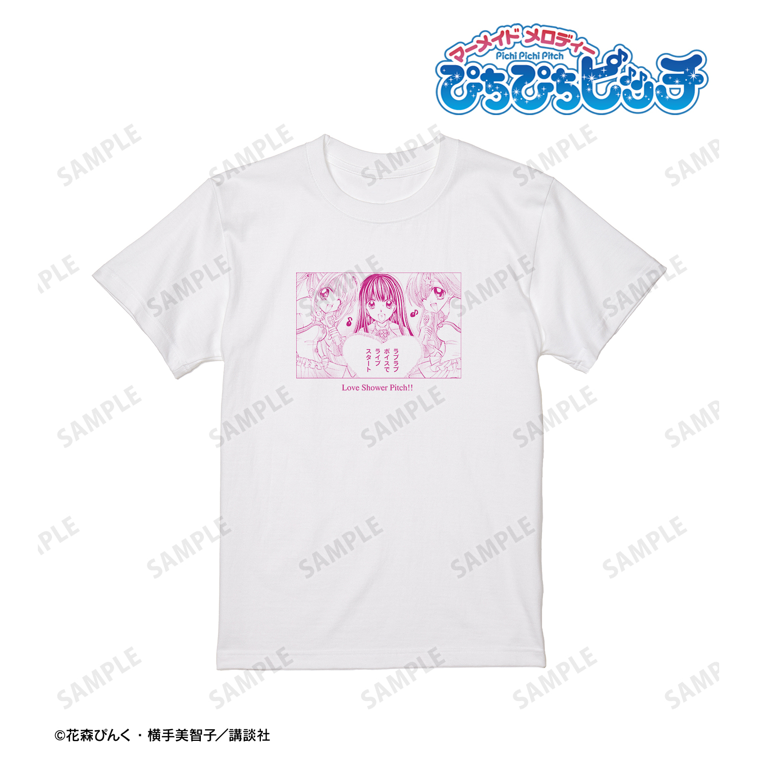 ぴちぴちピッチ_(サイズ/M)_七海 るちあ＆宝生 波音＆洞院 リナ 原作コマ Tシャツメンズ