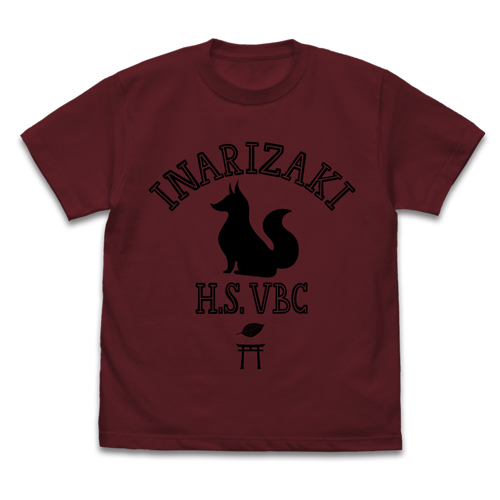 ハイキュー!! TO THE TOP_Lサイズ_稲荷崎高校バレーボール部 Tシャツ/BURGUNDY-