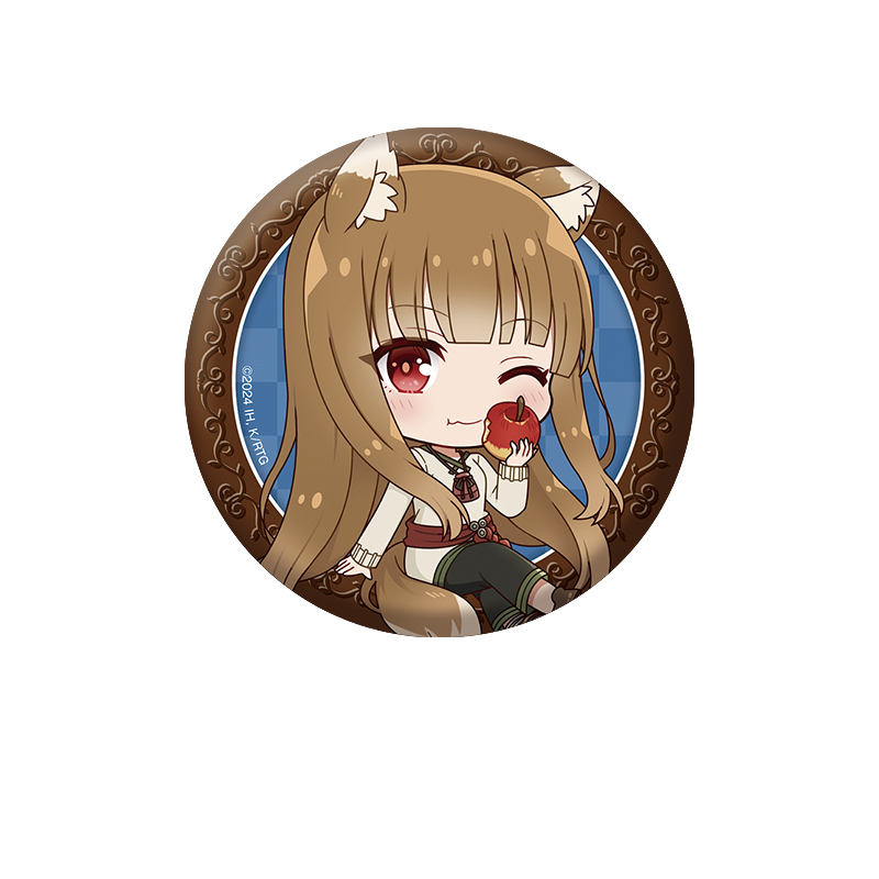 狼と香辛料 MERCHANT MEETS THE WISE WOLF_ぺたん娘缶バッジ ホロ?