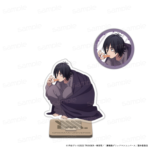 グリッドマン ユニバース_描き下ろし アクリルスタンド＆缶