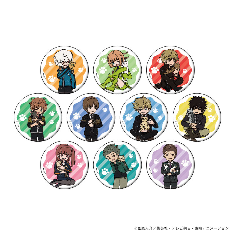 ワールドトリガー_缶バッジ29/猫ver.第3弾 BOX(全10種)(グラフアートイラスト)【コンプリートBOX】