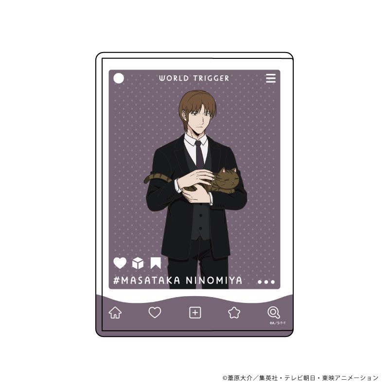 ワールドトリガー_キャラクリアケース27/二宮匡貴 猫ver.第3弾(描き