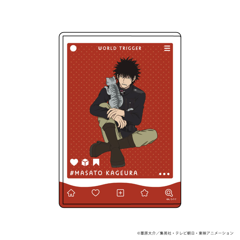 ワールドトリガー_キャラクリアケース29/影浦雅人 猫ver.第3弾(描き下ろしイラスト)