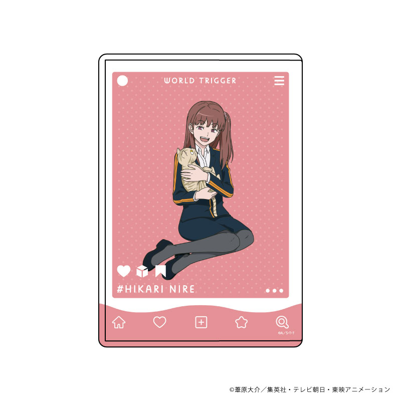 ワールドトリガー_キャラクリアケース30/仁礼光 猫ver.第3弾(描き下ろしイラスト)