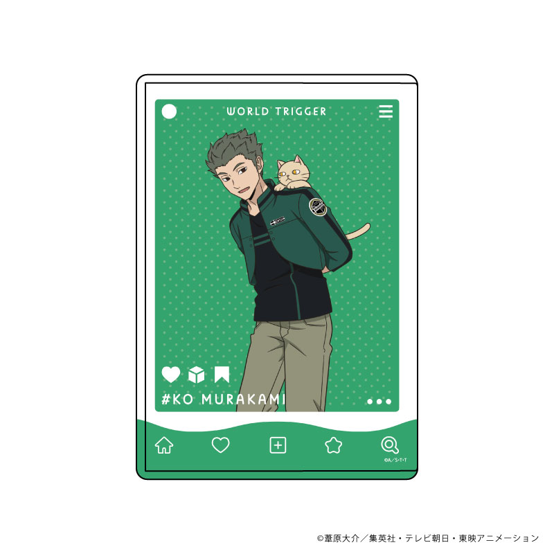 ワールドトリガー_キャラクリアケース31/村上鋼 猫ver.第3弾(描き下ろしイラスト)