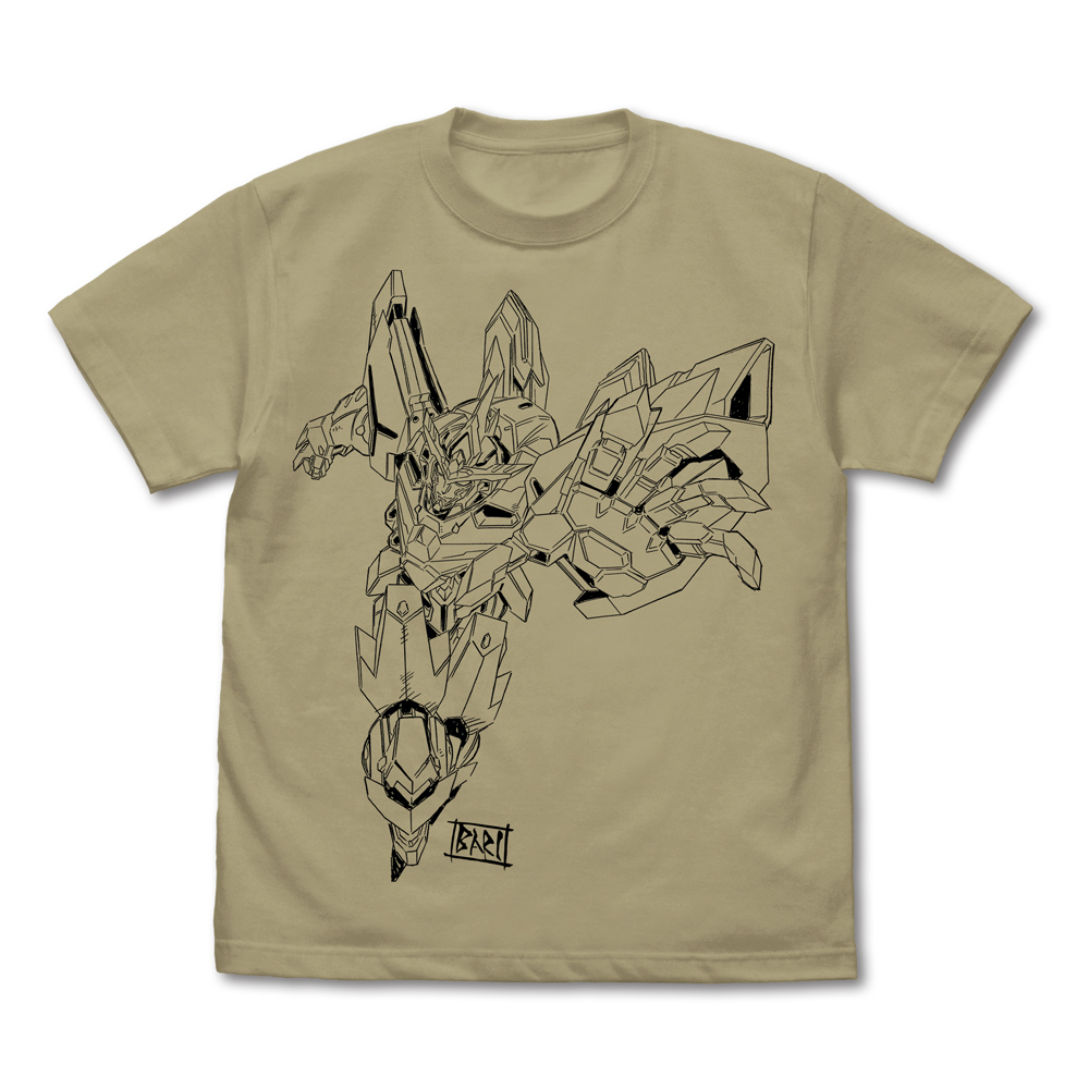 勇気爆発バーンブレイバーン_Lサイズ_描き下ろし ブレイバーン Tシャツ/SAND KHAKI-