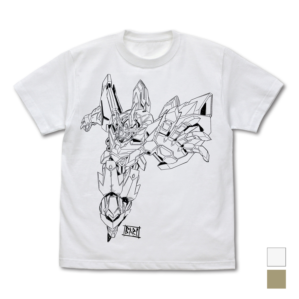 勇気爆発バーンブレイバーン_XLサイズ_描き下ろし ブレイバーン Tシャツ/WHITE-