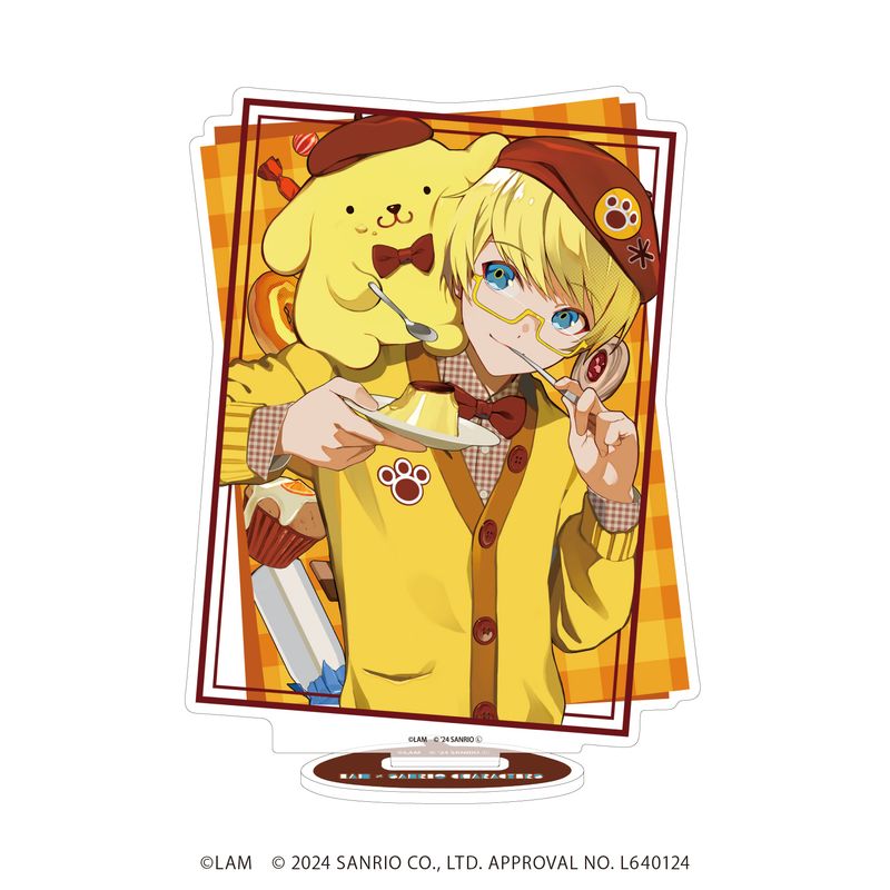 LAM×サンリオキャラクターズ_アクリルスタンド03/ポムポムプリン(等身