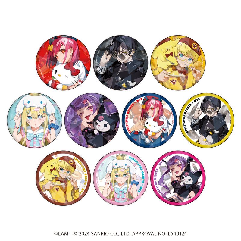 LAM×サンリオキャラクターズ_(65mm)_ホログラム缶バッジ01/BOX(全10種