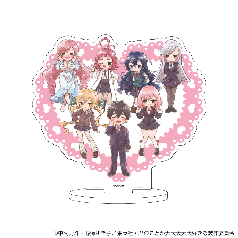 君のことが大大大大大好きな100人の彼女_アクリルスタンド07/集合デザイン(グラフアートイラスト)