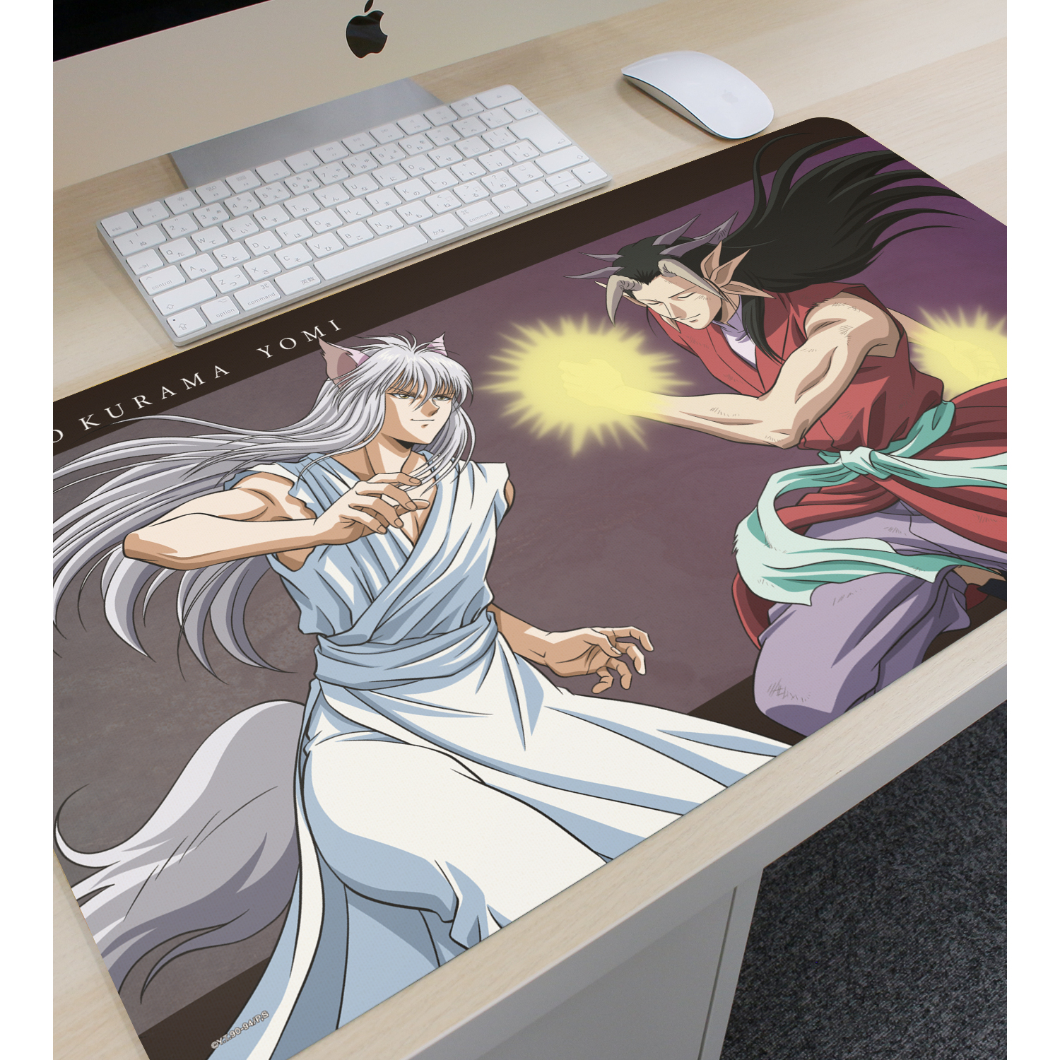 幽遊白書　デスクマット　希少品 Amazon.co.jp: 幽☆遊☆白書 描き下ろし 飛影&軀 魔界編バトル