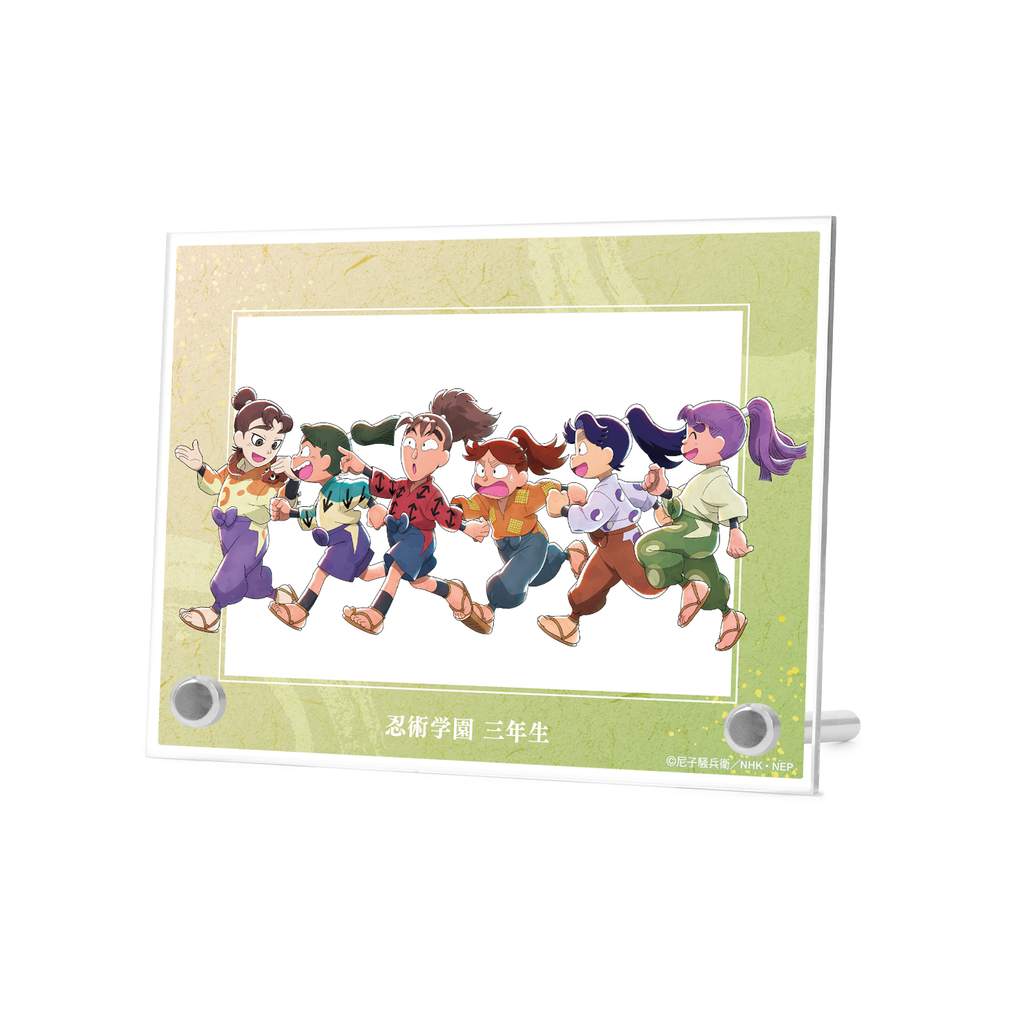 忍たま乱太郎_描き下ろし 三年生集合 みんなで歩むの段ver. A6アクリル