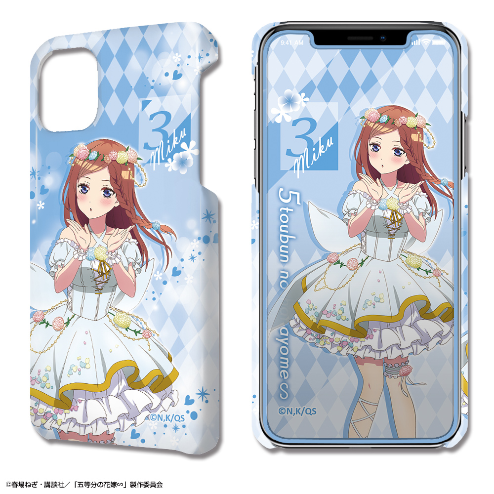 五等分の花嫁∽_iPhone 11_デザジャケット ケース＆保護シート デザイン03(中野三玖/花の妖精ver.)【描き下ろし】